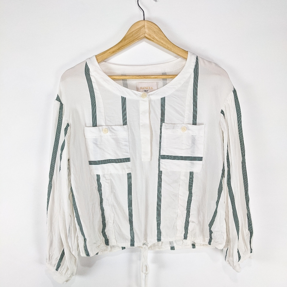SANCIA Womens The Chiyo Boyfriend Shirt Size Large